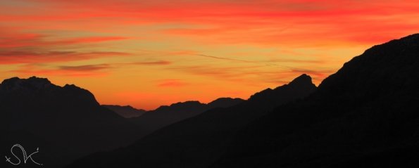 Coucher sur la Vanoise