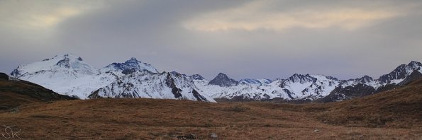 Panorama glacier Tignes